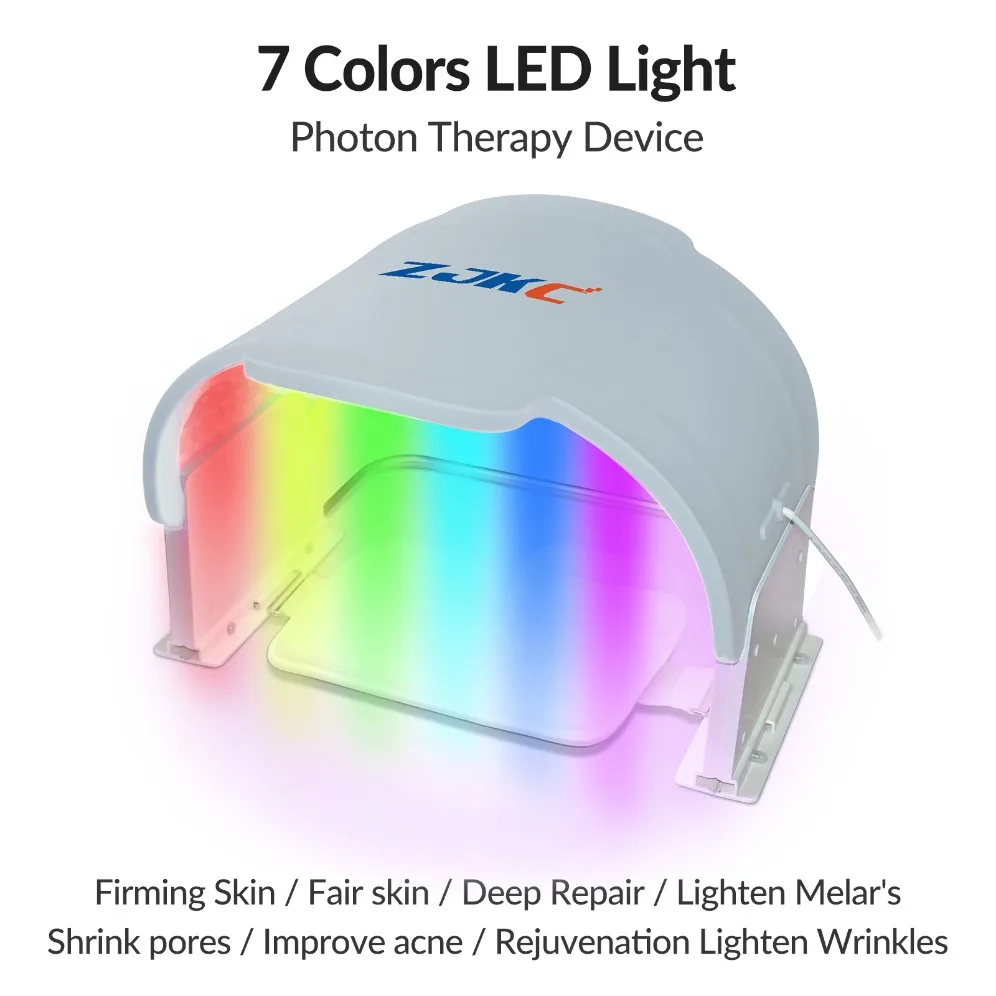 

ZJKC 7 Colors PDT LED Light Therapy Skin Beauty Machine for Remove Wrinkle Anti Aging Skin Rejuvenation for Face and Body Skin