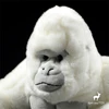 Albino Gorilla High Fidelity Anime Cute Ape Plushie Silverback Plush Toys Lifelike Animals Simulation Stuffed Doll Kawai Toy Gif 5
