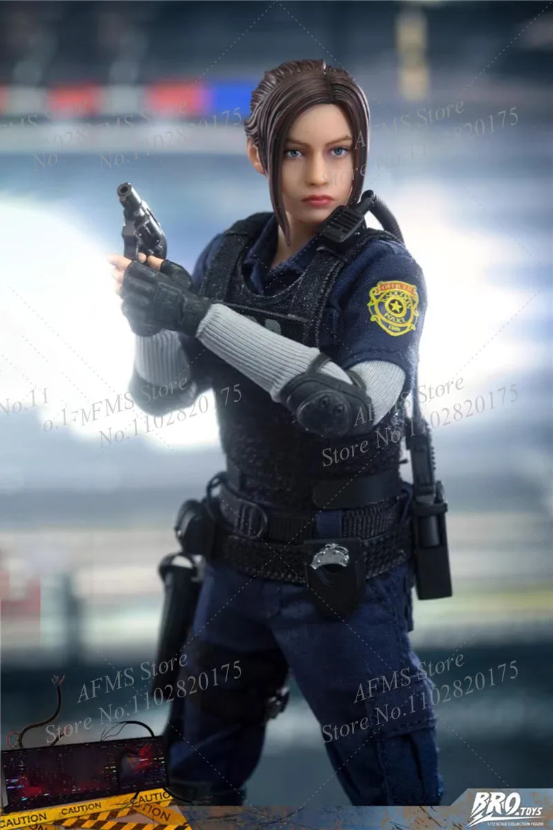 BROTOYS LR006 RPD Police 1/12ジル　クレア2体セット BROTOYS LR006 1/12 RPD Officer Jill & Claire Action Figure