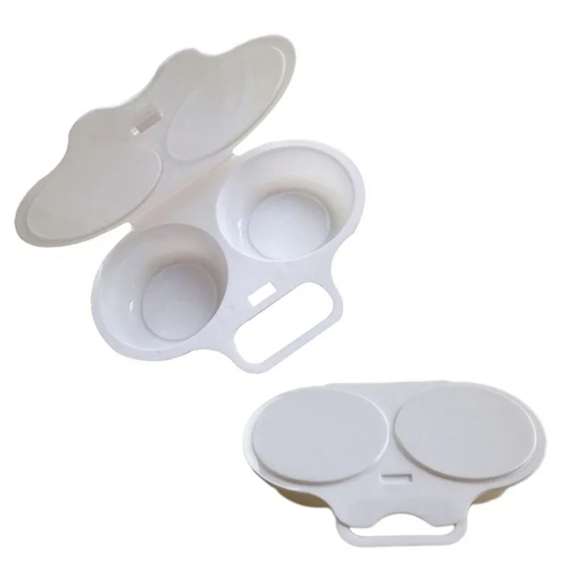 1/2pc Food Grades Plastic Microwave Cooking Eggs Steamer Kitchen Cooking Mold Egg Poacher Fried Egg Tool egg cooker egg boiler mold cup egg poacher silicone egg poacher