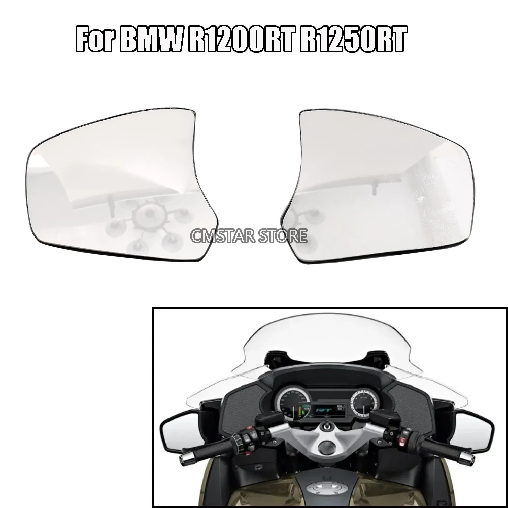 오토바이 볼록 거울은 BMW R1200RT R1250RT 2014-2020 용 백미러 사이드 미러 뷰 비전 렌즈를 증가시킵니다.