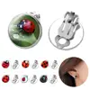 Ear Clips Cute Cartoon Decorative Clip Earrings Anime Jewelry Gift Women Cosplay Animal Circle Dot Party Earrings 3
