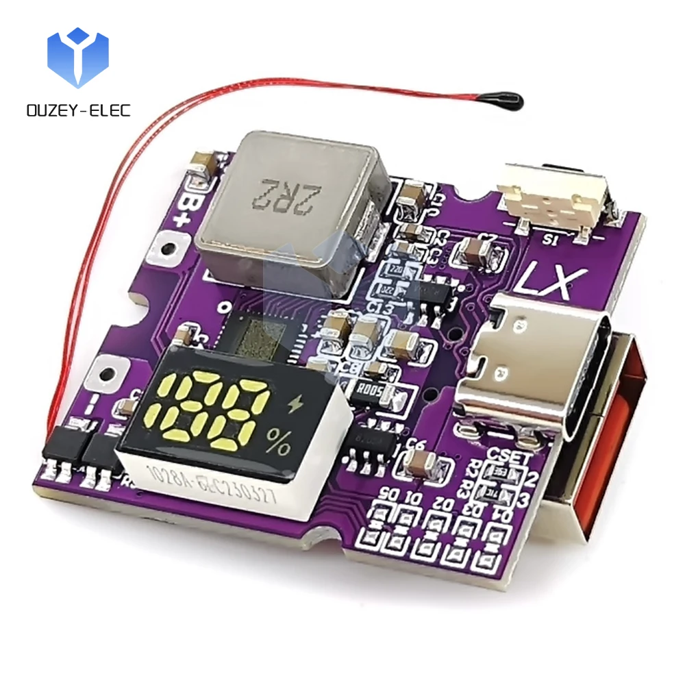 22.5W Lithium Battery Charging Protection Board DIY Mobile Power Main Board Bidirectional Power Bank Fast Charging PD3.0/PD2.0