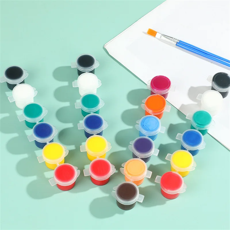 10개 스트립 60개 포트 2ML 3ML 5ML 빈 페인트 스트립 페인트 컵 박스 아트 공예 플라스틱 보관 용기 안료 용기 드로잉 용품