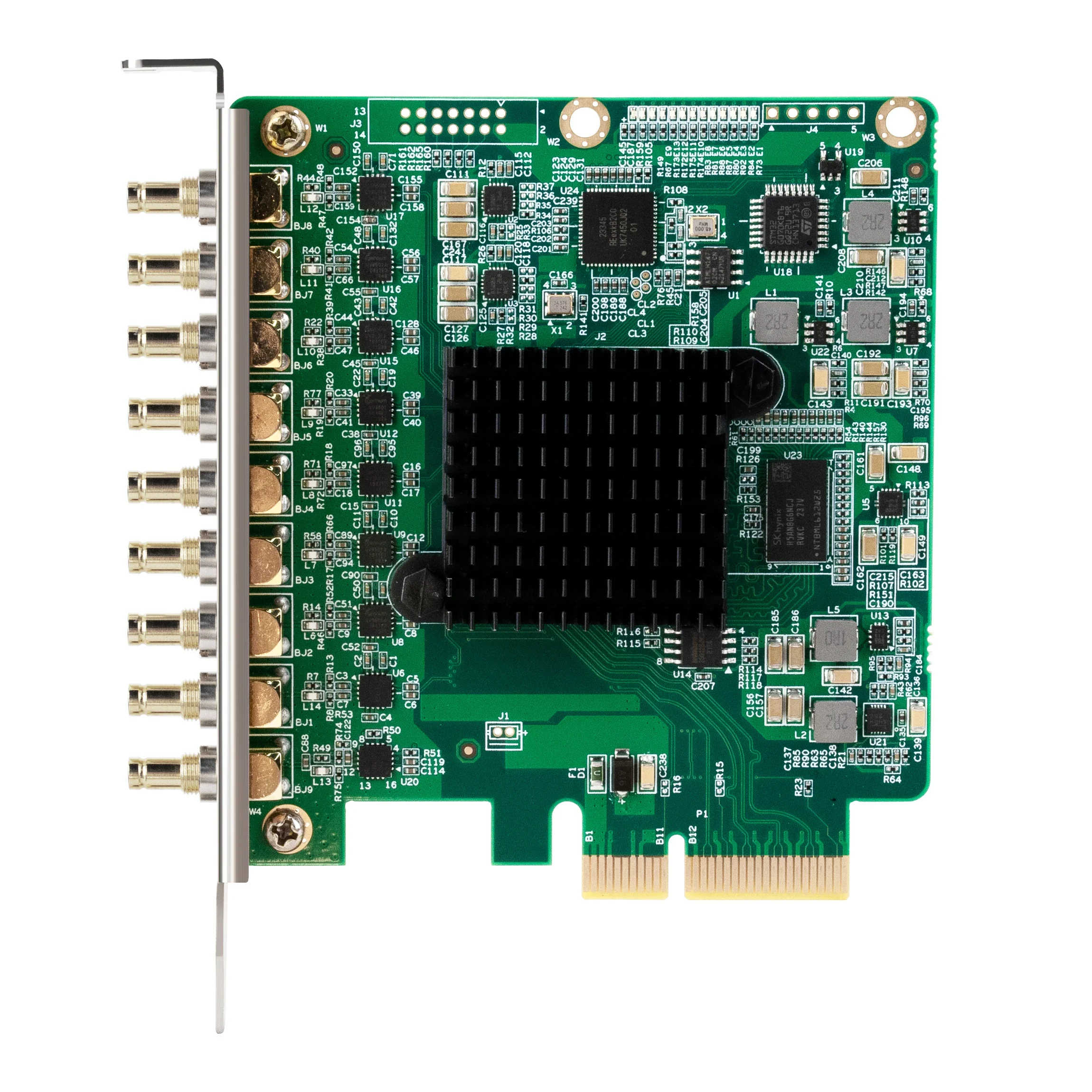 8채널 3G-SDI 입력 1채널 SDI 출력 1080p60 비디오 캡처 카드 출력 카드