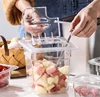 1/6 1/9 GN tray acrylic box with lid cover transparent fruit Desserts nut jam seasoning box milk tea shop storage jars and lids 5
