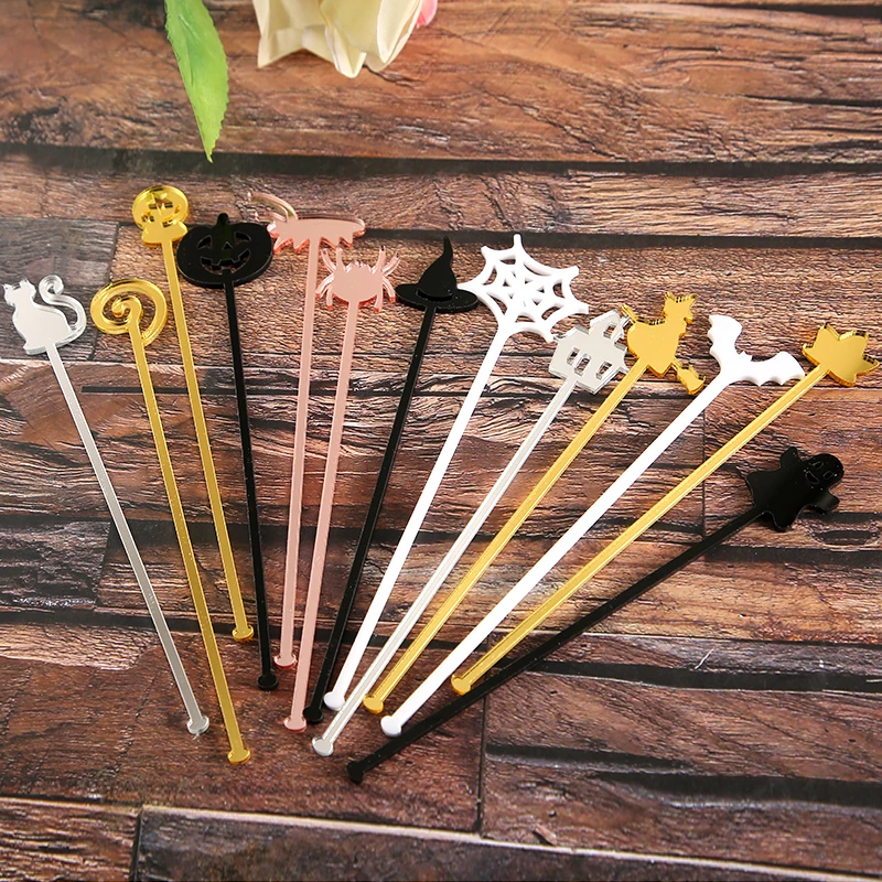 

Ghost Party Stir Sticks, Halloween Swizzle Sticks, Goth Style, Haunted House Party, Spooky Accessories