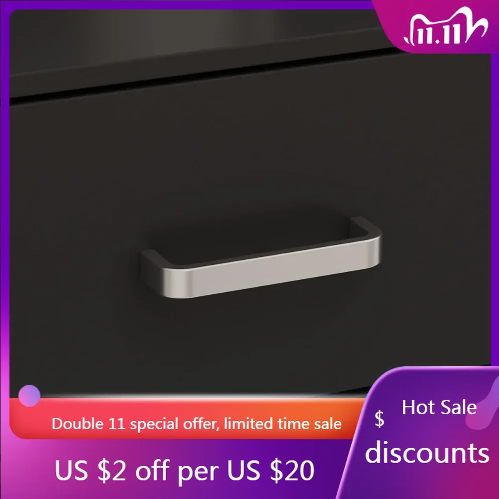 Reception Desk with 2 Lockable Drawer, Checkout Counter Desk with Shelves and Cabinet, Front Counter Table Cable Hole