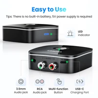 UGREEN Bluetooth RCA Receiver 5.1 aptX HD 3.5mm Jack Aux Wireless Adapter Music for TV Car 2RCA Bluetooth Audio Receiver aptX - Image 6