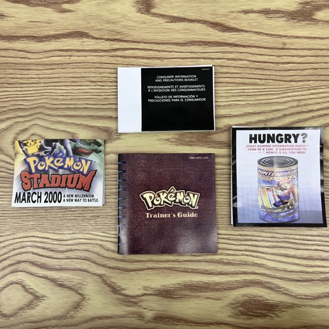 Pokemon Green GBC Game in Box for 16 Bit Video Game Cartridge Trainers Guide with Manuals Fan Made 2