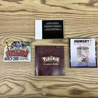 Pokemon Green GBC Game in Box for 16 Bit Video Game Cartridge Trainers Guide with Manuals Fan Made 2