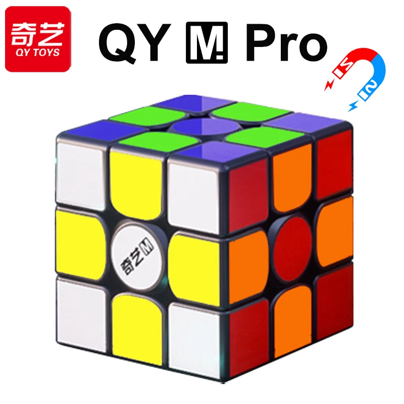 

QiYi M Pro Magnetic Magic Cube 3x3x3 Professional 3x3 Speed Puzzle Accessories 3×3 Children's Fidget QY Toy Original Cubo Magico