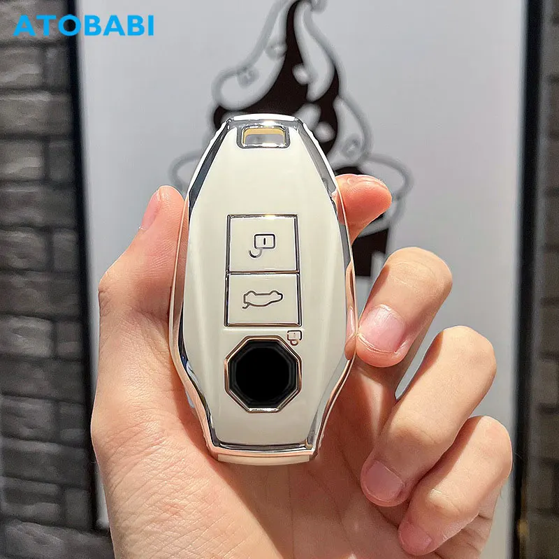 Tpu Car Key Cover Smart Keyless Entry Remote Control Fobs Case Keychian Holder Accessori Interni Auto Per Mg 7 Mg7 Mg-7 2023