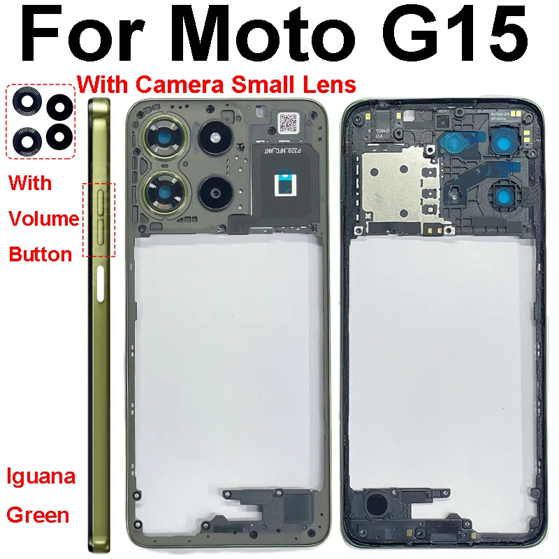 Motorola MOTO G15 G15 전원 중간 프레임 커버 베젤 교체 수리 부품 용 중간 프레임 커버