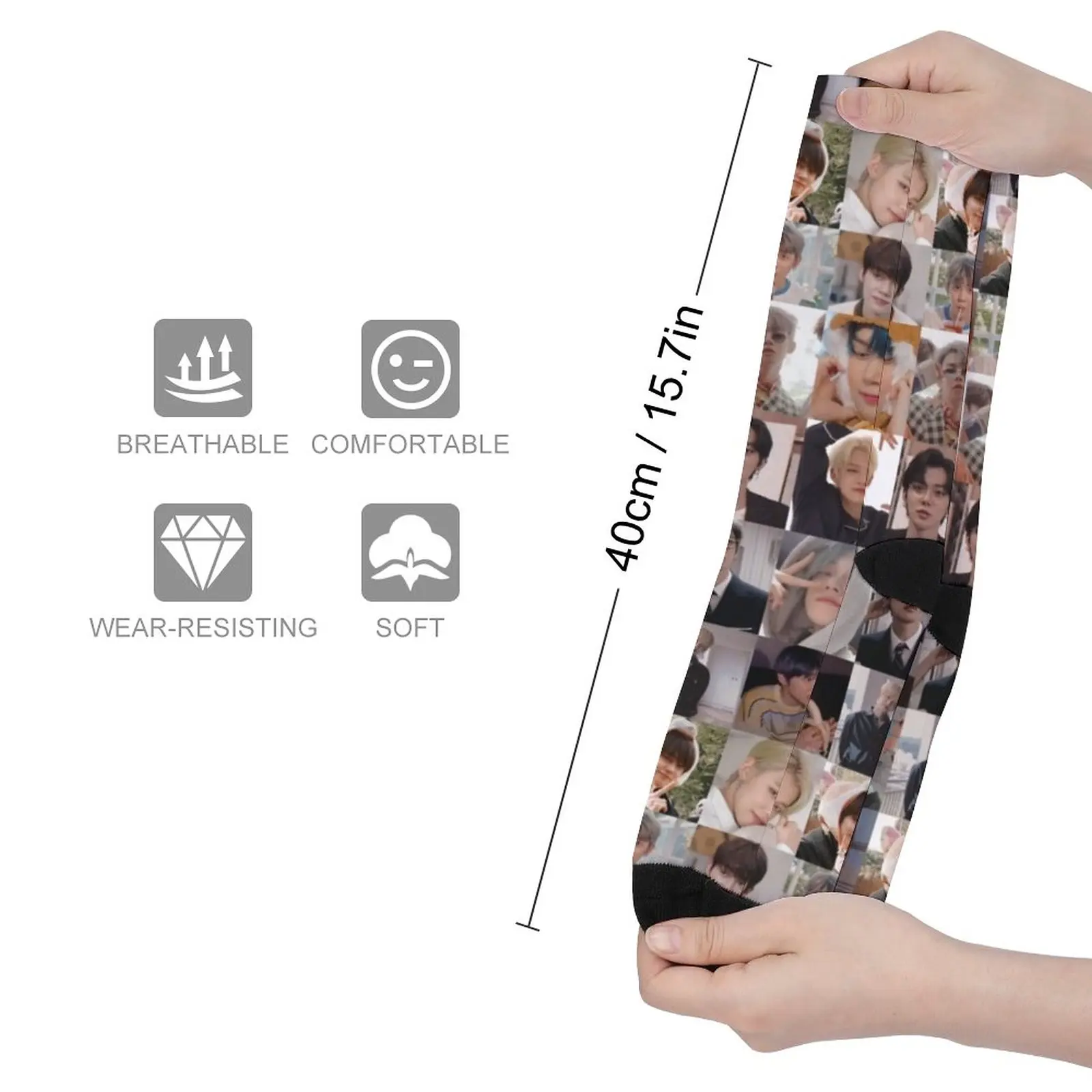 TXT Yeonjun collage Socks hiphop luxury sock sport socks MEN FASHION
