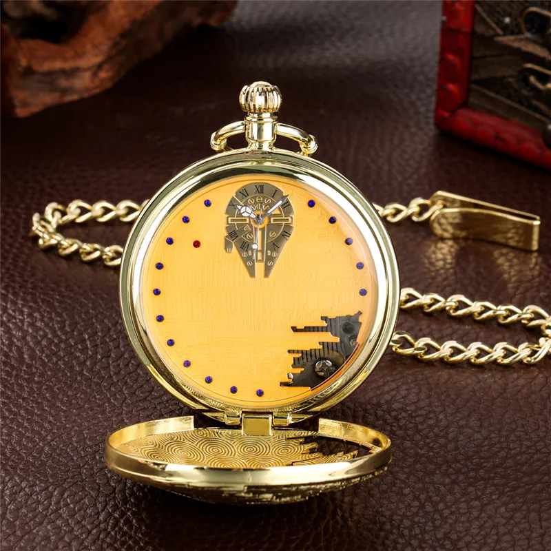 Creative Musical Pocket Watch Men Women Quartz Movement Clock Handwind Playing Son Watches with Pendant Chain Collectable Gift