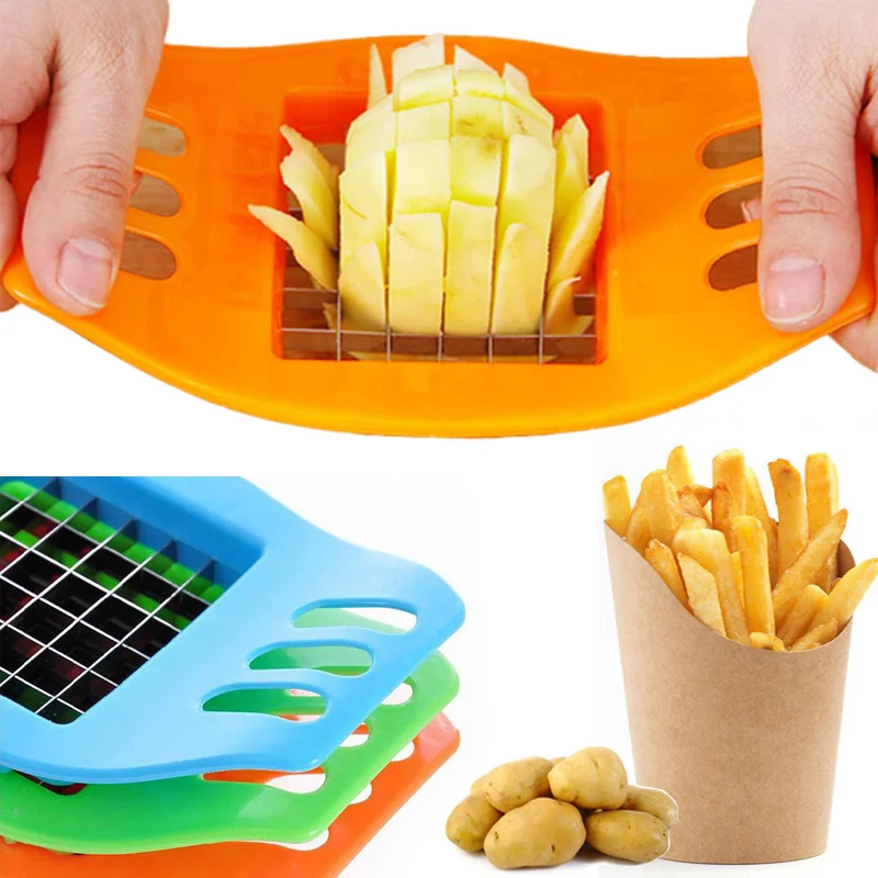 Potato Cutter Cut Into Strips French Fries Slicer Tool Kitchen Gadgets Random Cortador De Patatas Coupe Frites овощерезка 제단기 감자 vegetable slicer,french fry cutter