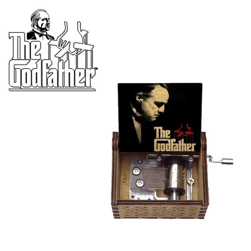 Newest Figure Color Print Godfather Music Box Music Theme Song Caixa De Musica Musical Christmas Birthday Movie Fans Gift