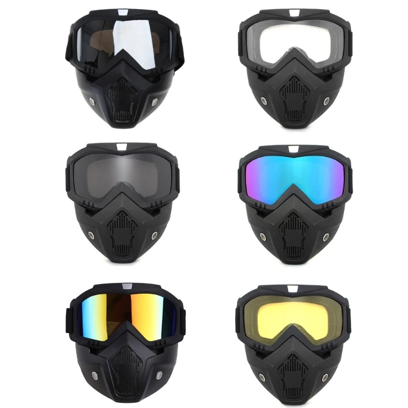 

G92F Cycling Helmet with Goggles Windproof Helmet Protective Glasses for Men Women