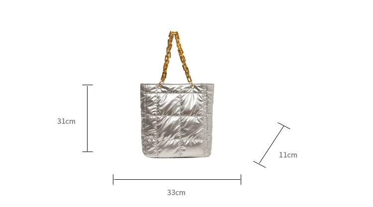 Borsa a spalla trapuntata donna elegante borsa tote puffer_voghion.com