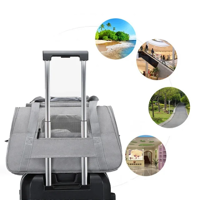 Dog Cat Backpack Carrier Bag Portable With Mesh Window Airline Approved Small Pet Transport Bag Carrier For Dogs Travel Car Seat 3