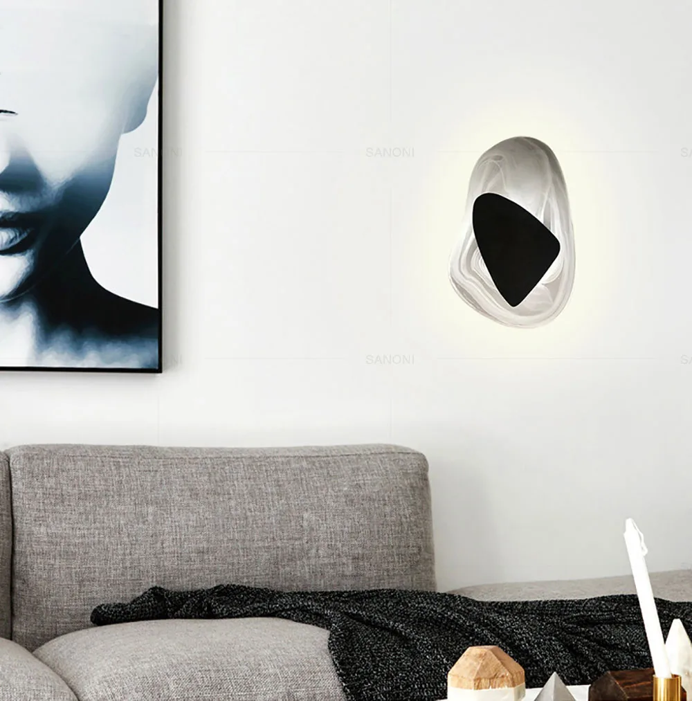 Modern LED Wall Lamp Bedside Sconce for Living Room Bedroom Background Aisle Entrance Stairs Patio Home Decor Lighting Fixture