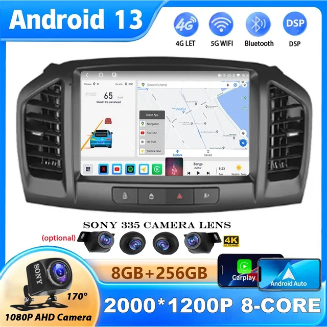 For Buick Regal Opel Insignia 2009 2010 2011 2012 2013 Car Radio Multimedia  Video Player Gps Navigation Android Auto Carplay 4g - Car Multimedia Player  - AliExpress