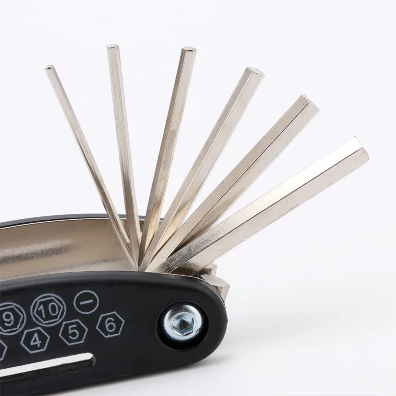 16 in 1 Bike Multitool Portable Multi-Functional Tools Emergency Maintenance Repair Cycling Mountain Bike Multitools for Bicycle