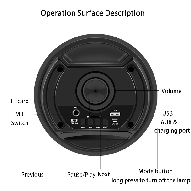 Kinglucky 2022 new outdoor wireless bluetooth speaker portable high-power remote control k song loudspeaker subwoofer