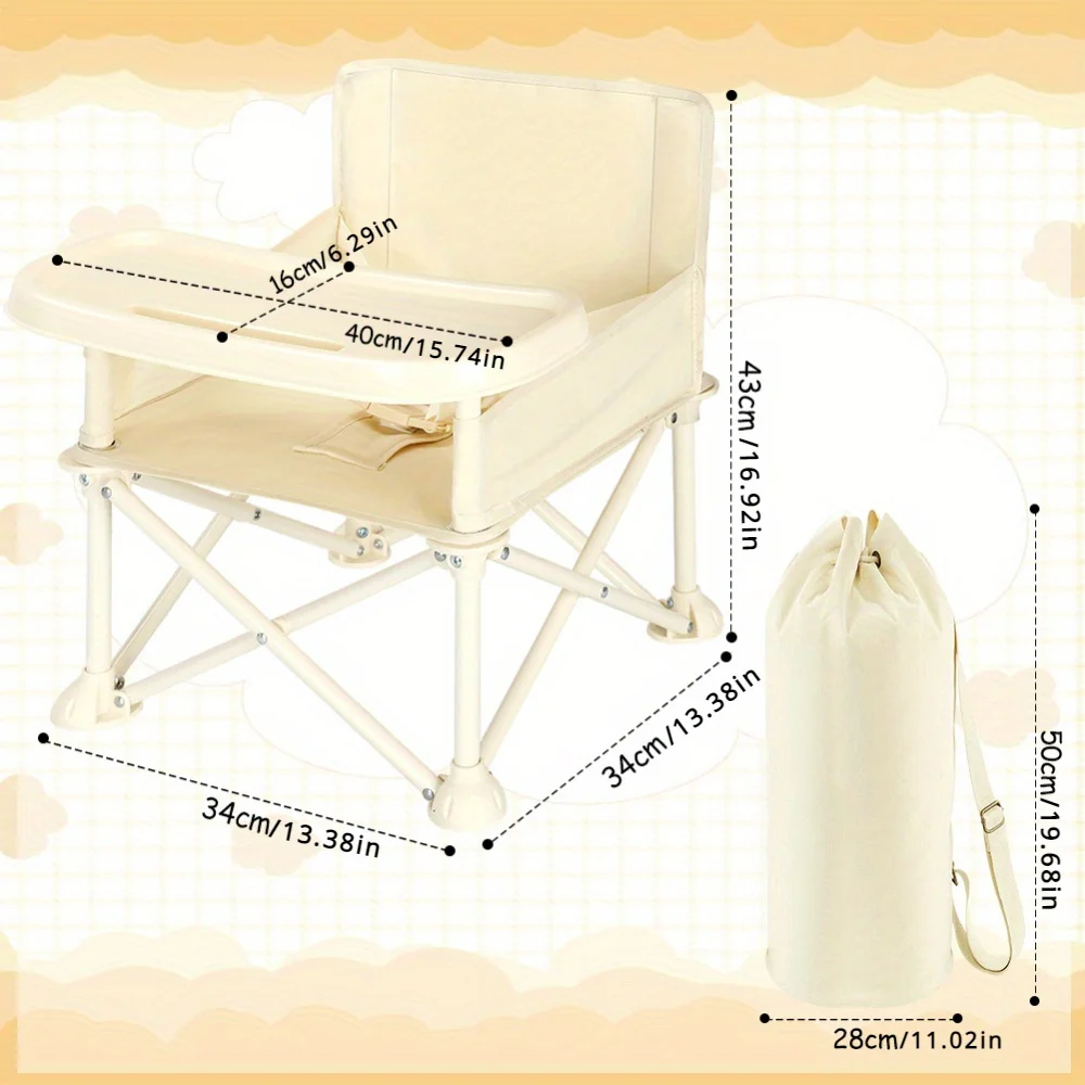 Stylish and Durable High Chair with Adjustable Footrest and Detachable Cushion for Comfortable Feeding, Perfect for Growing Babi — view 4