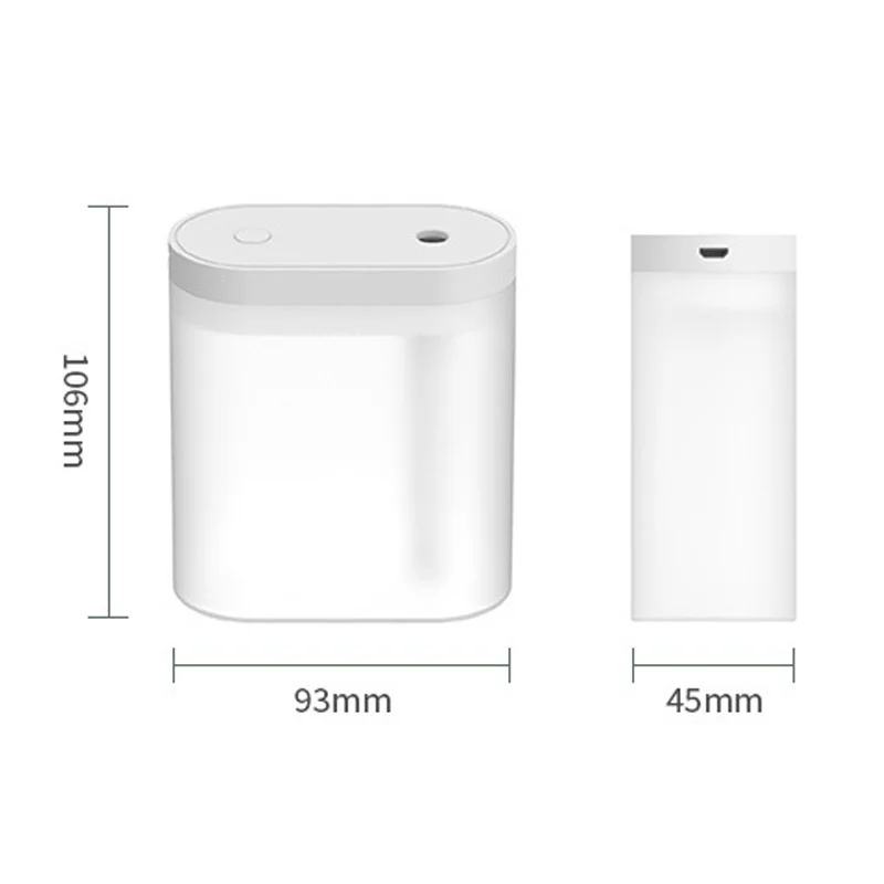 280ML 초음파 자동차 가습기 에센셜 오일 디퓨저 정수기 아로마 미스트 메이커(홈 오피스용 LED 야간 램프 포함)
