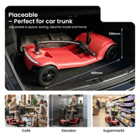 Scooter de voyage de luxe pliable à 4 roues SWEETRICH S2, moteur 250W, scooter de mobilité portable pour personnes âgées et handicapées 6