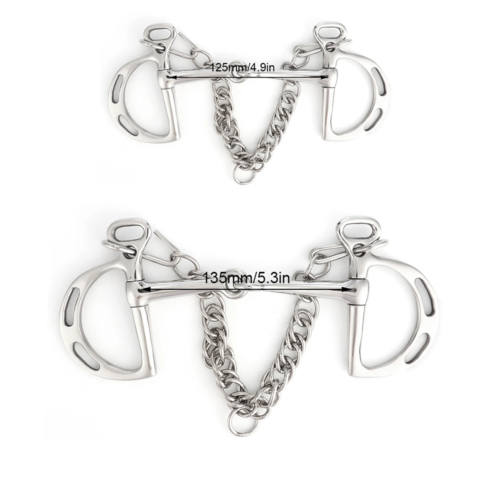 Stainless Steel kimberwicke Bit Solid Jointed Mouth Horse Chewing Mouth Roller