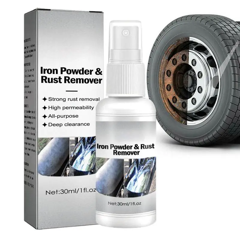 

Rust Remover Spray 1.01oz Metal Rust Cleaner Auto Rust Stain Remover Rust Dissolver Spray For Multi-Purpose Exhaust Pipe Metal