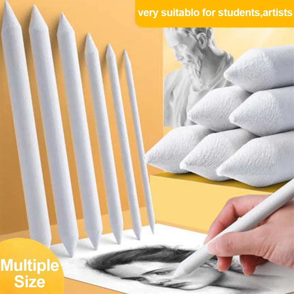 Blending Stumps and Tortillions Paper Art Blenders Sandpaper Pencil Sharpener Pointer for Artist Charcoal Sketch Drawing Tools 3
