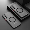 S25 S24 Ultra Plus Case Armor Matte Magnetic For Samsung Galaxy S25 S24 S23 S 25 Ultra Plus Cases Frosted Wireless Charge Cover 2