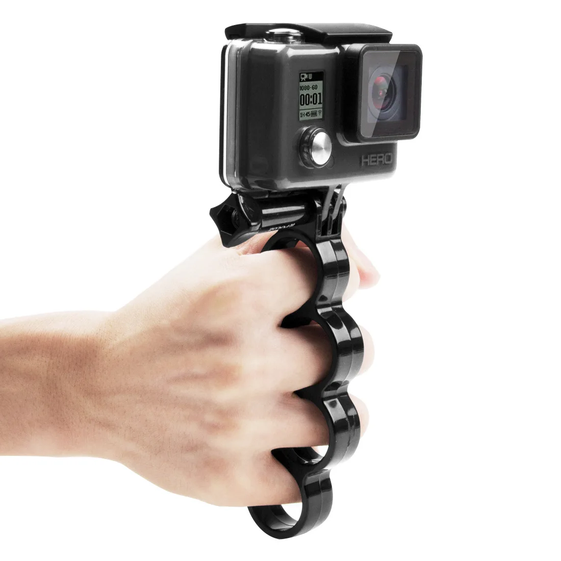 Sports Camera Accessories Selfie Stick for GoPro HERO5 4 Session4 3 2 1 Brass Knuckle Selfie Stick Handle Stabilizer Screw Black