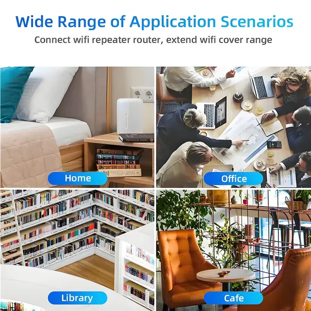 Усилитель сигнала Wi-Fi, 1200 м, 5 ГГц/2,4 ГГц 6