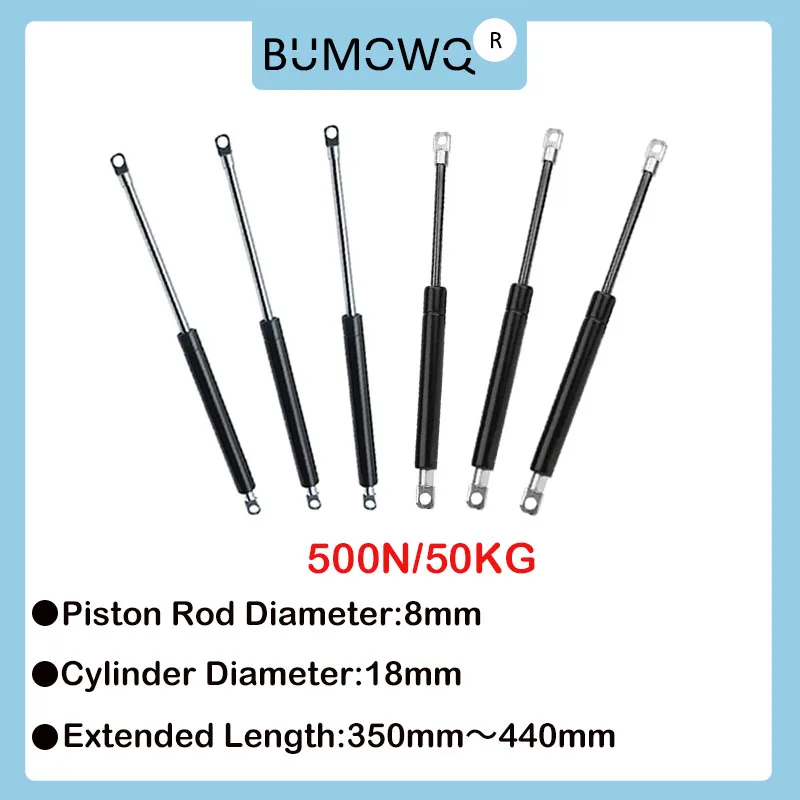 

1PC 350mm-440mm 50kg/500N Universal Strut Bars Furniture Strut Bar Gas Shock Absorber Hydraulic Lift Kitchen Cabinet Hinge