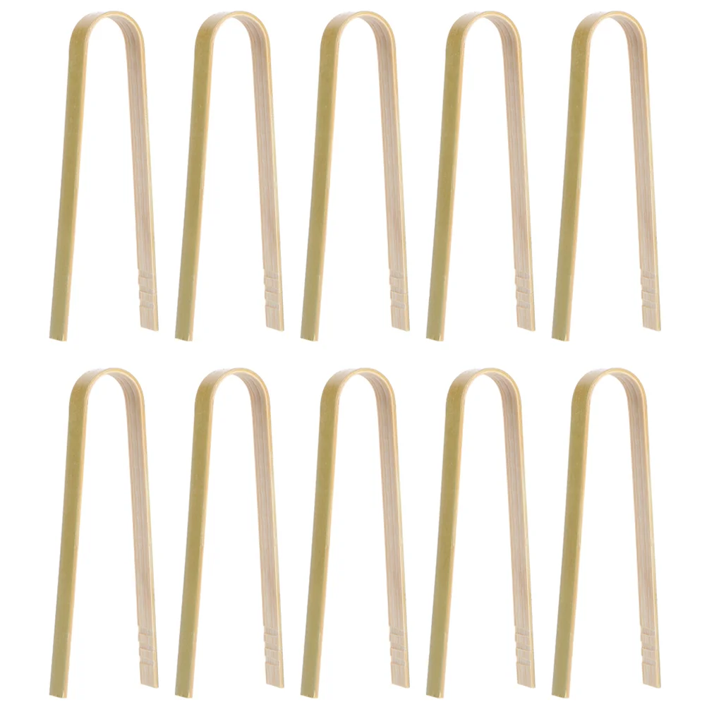 

Bamboo Bread Tongs Durable Food Serving Clips Household Steak Clips Barbecue Grilling Baking Frying Kitchen Tongs