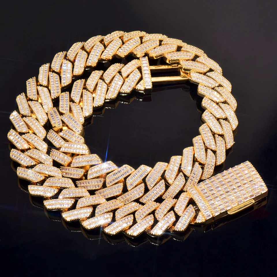 Cuban Chain Hip Hop Necklace with Zirconia Bling