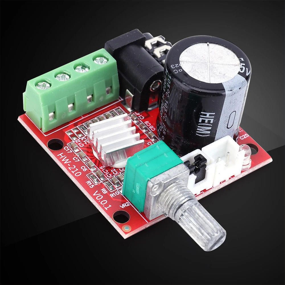 PAM8610 오디오 리시버 앰프 보드 모듈 부품, 듀얼 채널 2x10W 디지털 음악 앰프 모듈, DC 8V-12V 3.5mm 입력 잭