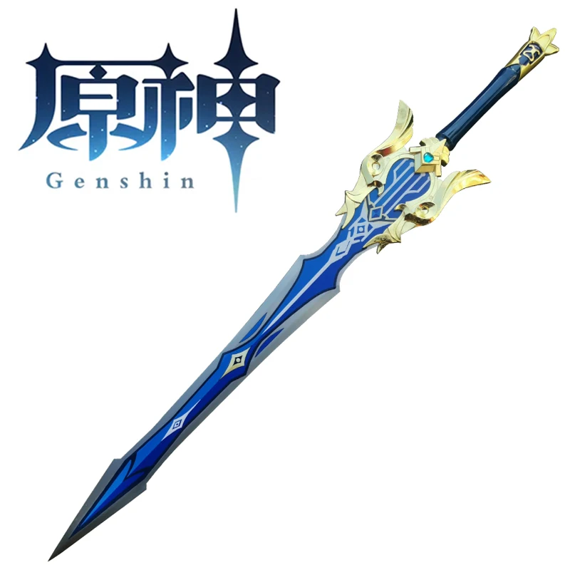 Genshin Impact Replica Song Of Broken Pines Sword Spade Cosplay-Metal Stainless Steel Christmas Party Fancy Home Decoration