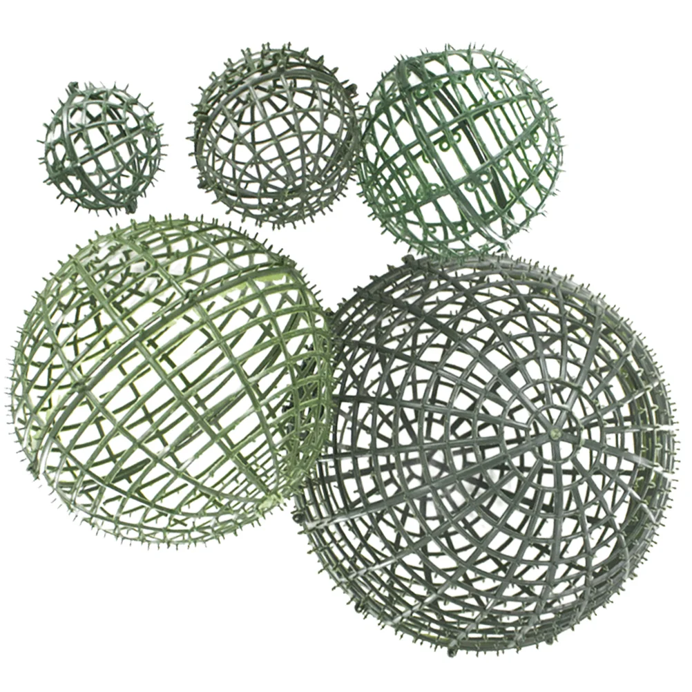 

Artificial Flower Plant Topiary Ball Support Plastic Plant Rack Faux Grass Ball Frame Rack Decorative Ball Adornment