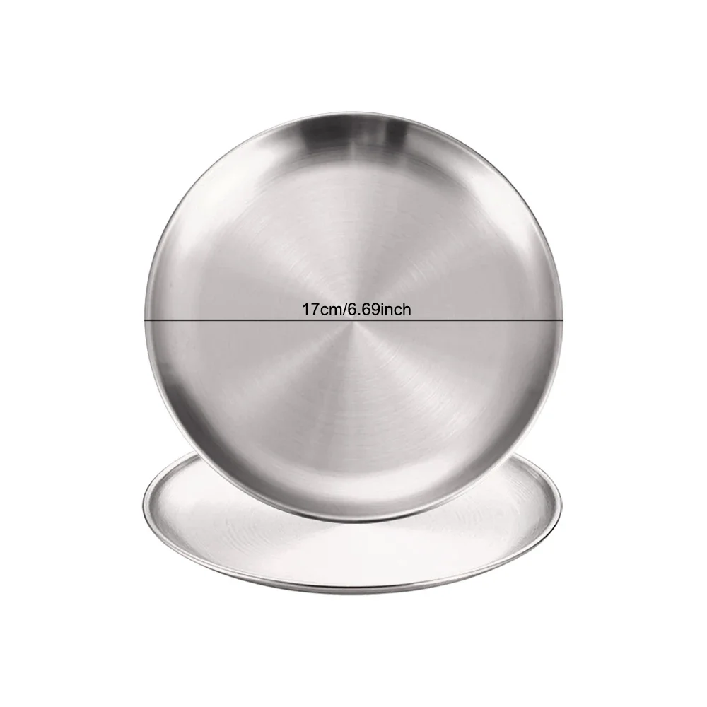 2Pcs Silver 17cm