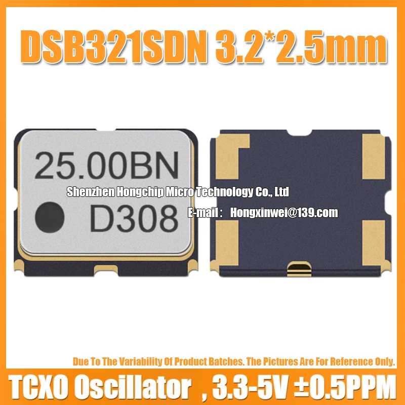 (2개) DSB321SDN 25M 25.000000MHZ 3225 TCXO 온도 보상 수정..