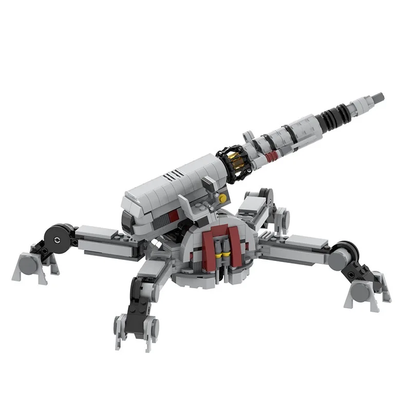 MOC2050 안티 아머 캐논 밀리터리 시리즈 무기 전쟁, 어린이 빌딩 블록, 창의적인 교육 완구, 영화 DIY 선물, 451 개