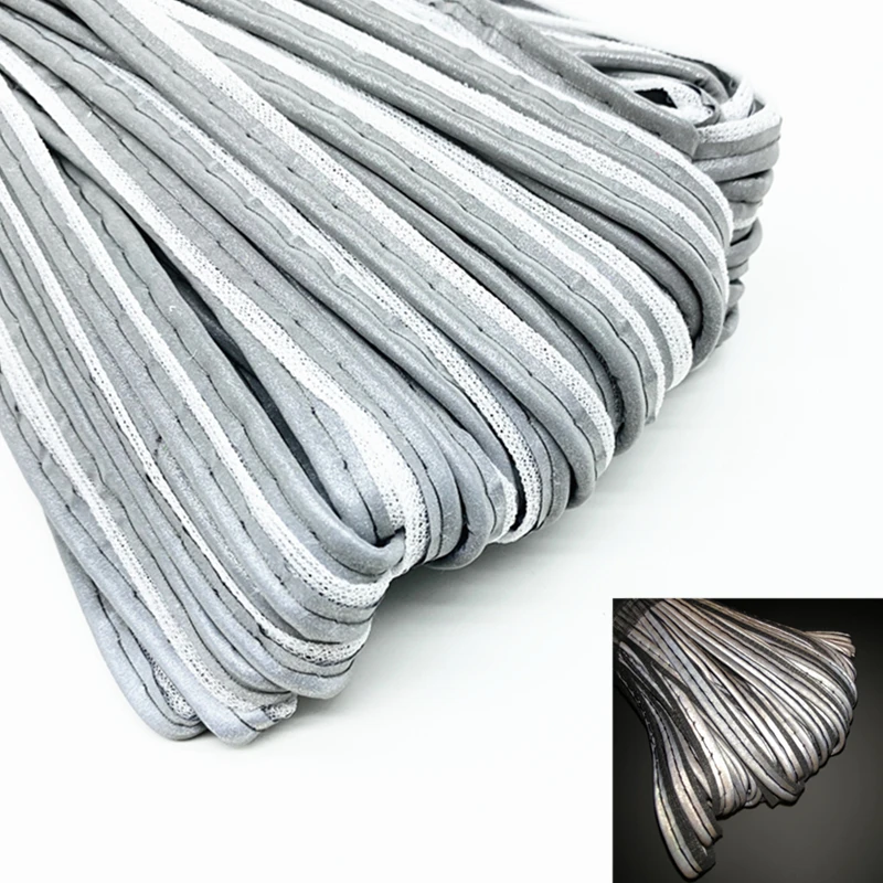5 yards 9mm Reflective ribbon Edge Sewing Ribbon Cord Rope for Sheets Sofa Curtains Hats Clothes Various Fabric DIY #RoLi ribbon decoration ribbon supplies