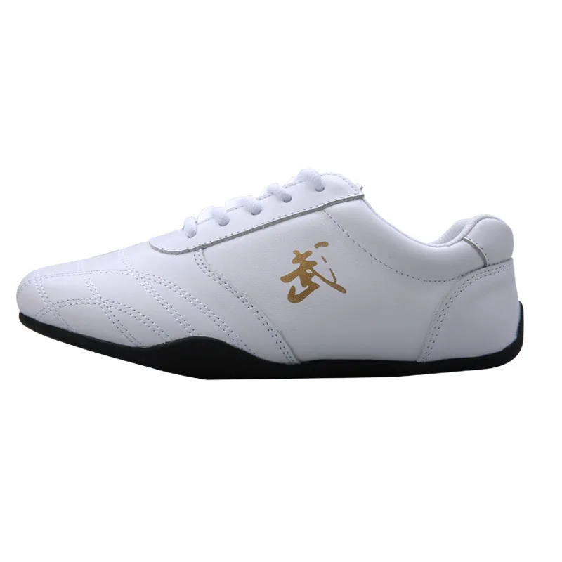 TaoBo Leather Breathable Kung Fu Tai Chi Shoes Size 35-45 Men Female Cow Tendon Bottom Martial Arts