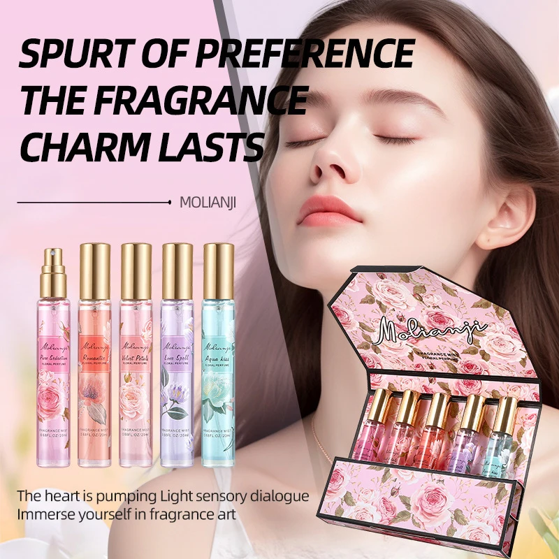Rose Perfume Brand Classic Series Sample Spray Ladies Lasting Light Fragrance Elegant Charm Floral Romantic Gift Set Box 100ml